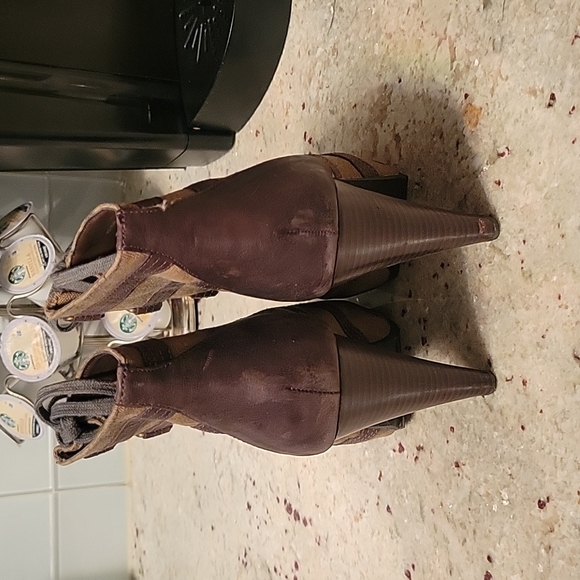 Aldo open toe tie up booties - Picture 3 of 6